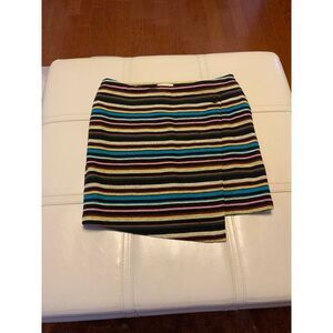 Tulle Vintage Style, Wrapped,‎ Striped, Asymmetrical, Mini Skirt size Medium